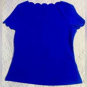 Navy blue office blouse